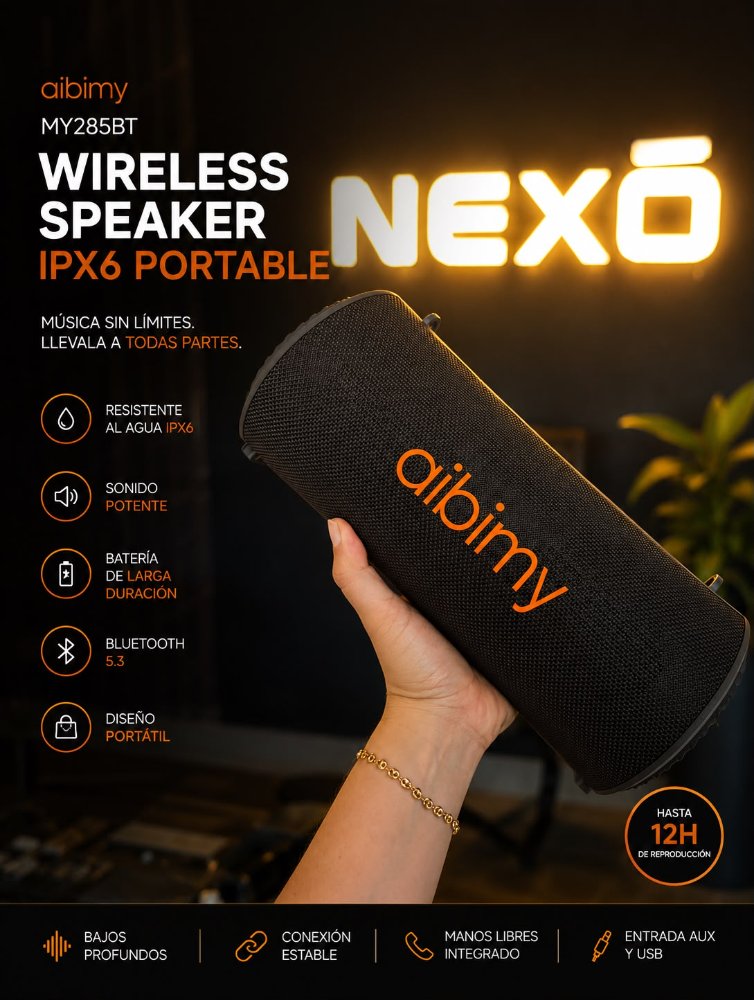 Parlante Aibimy Wireless speaker MY285BT