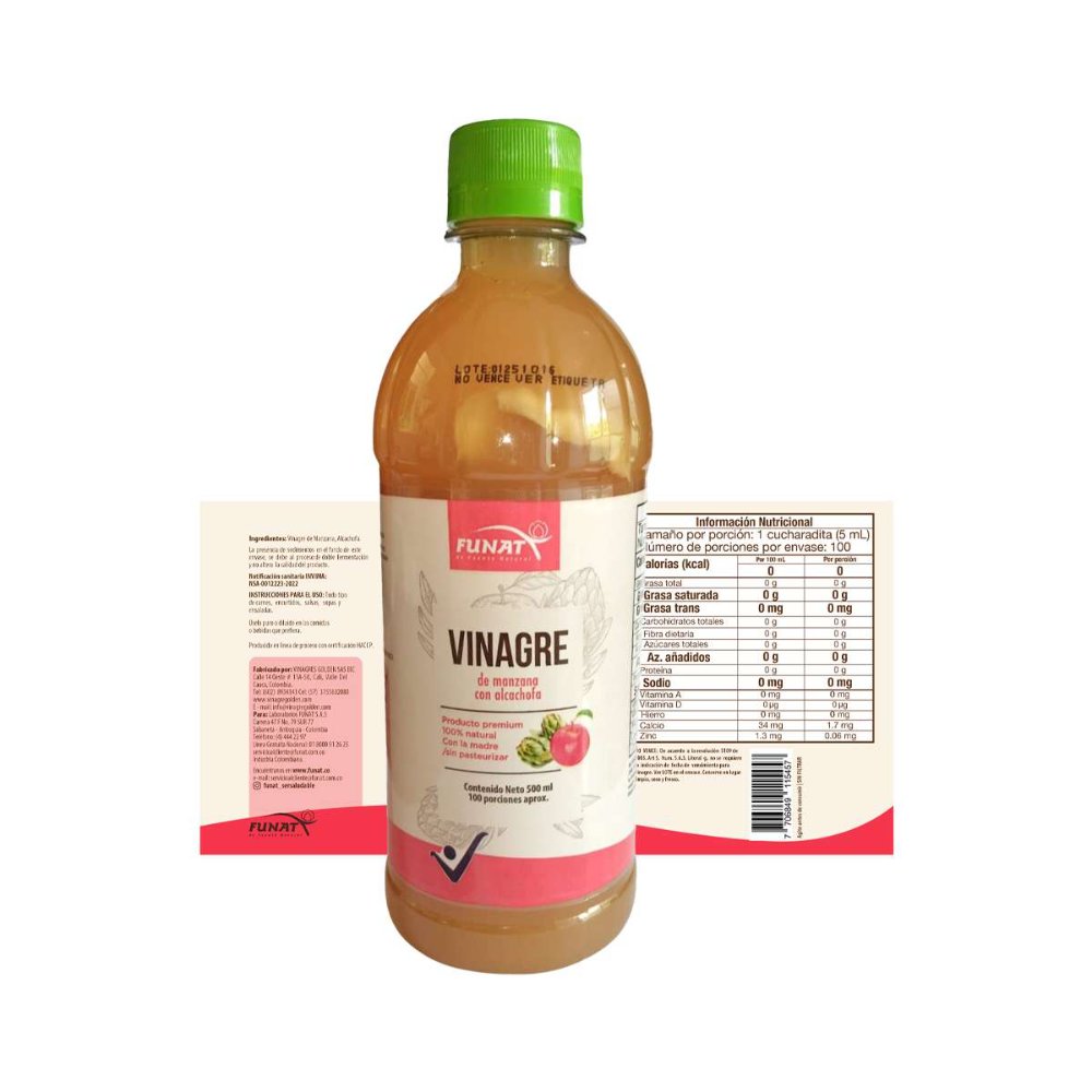 VINAGRE DE MANZANA CON ALCACHOFA-FINAT