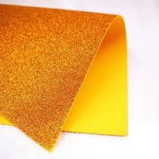 FOAMI ESCARCHADO 4 CARTAS NARANJA