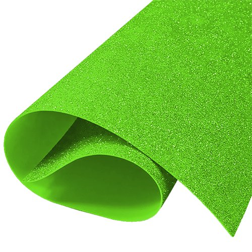 FOAMI ESCARCHADO 4 CARTAS VERDE LIMON