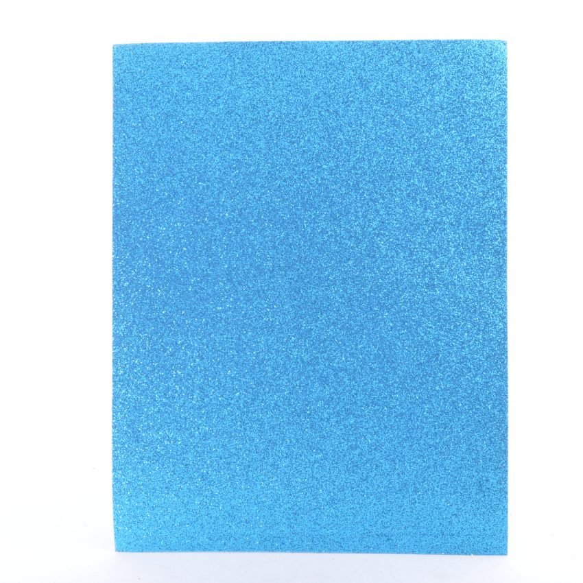1/8 FOAMI ESCARCHADO AZUL CLARO