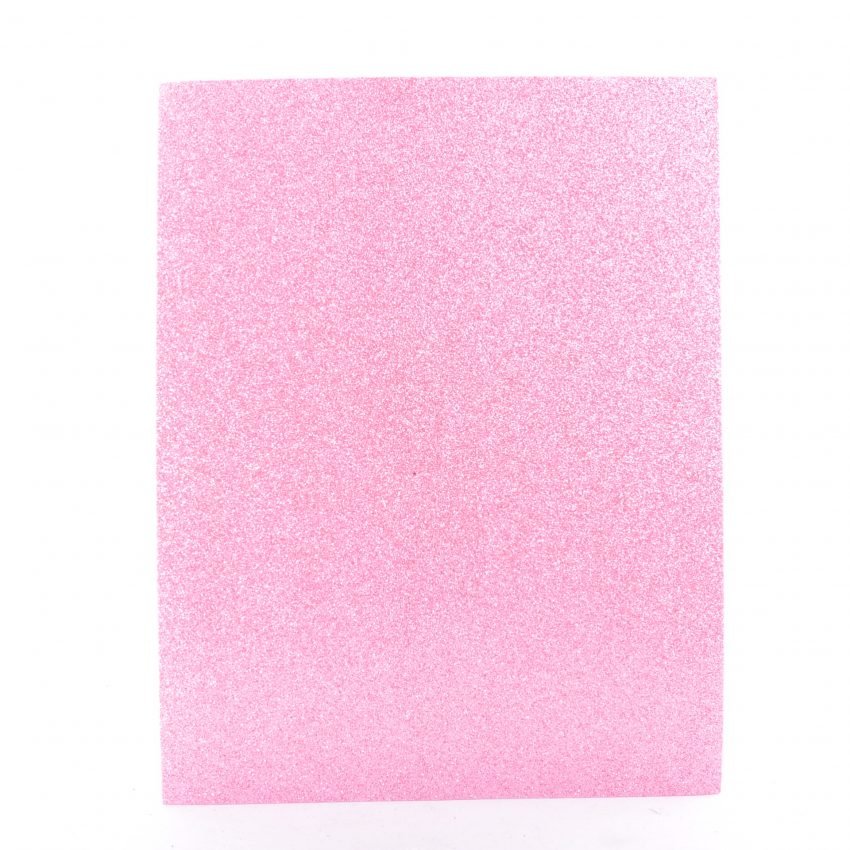 FOAMI ESCARCHADO 4 CARTAS ROSADO