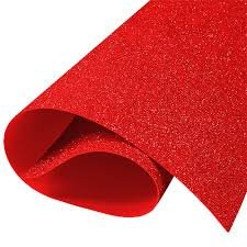 FOAMI ESCARCHADO 4 CARTAS ROJO