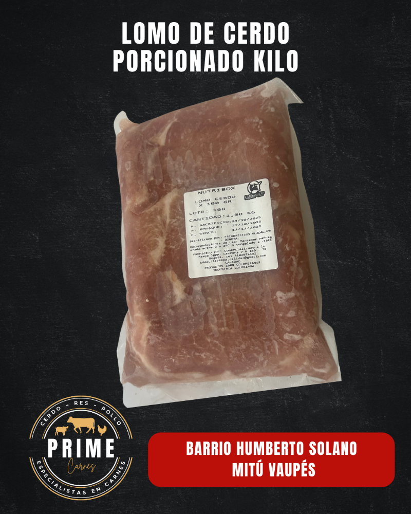 LOMO DE CERDO X 1KG