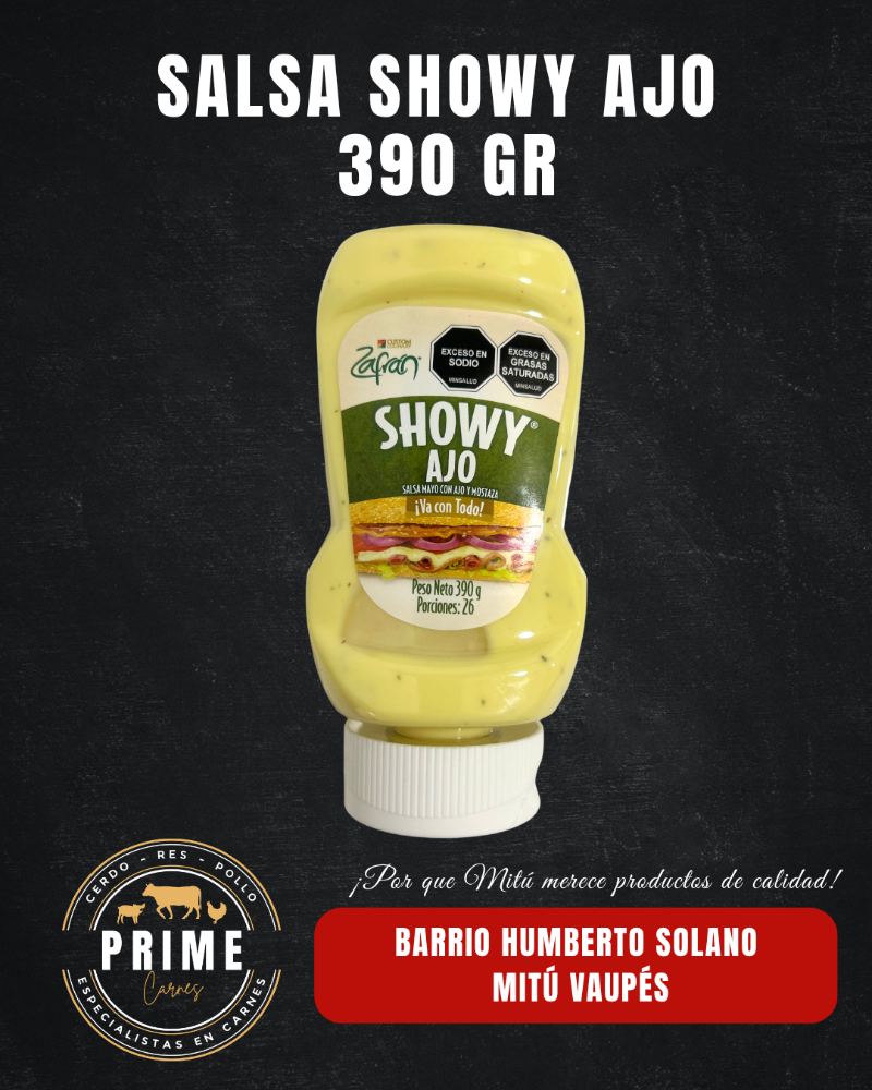 SALSA AJO SHOWY X 390 GR