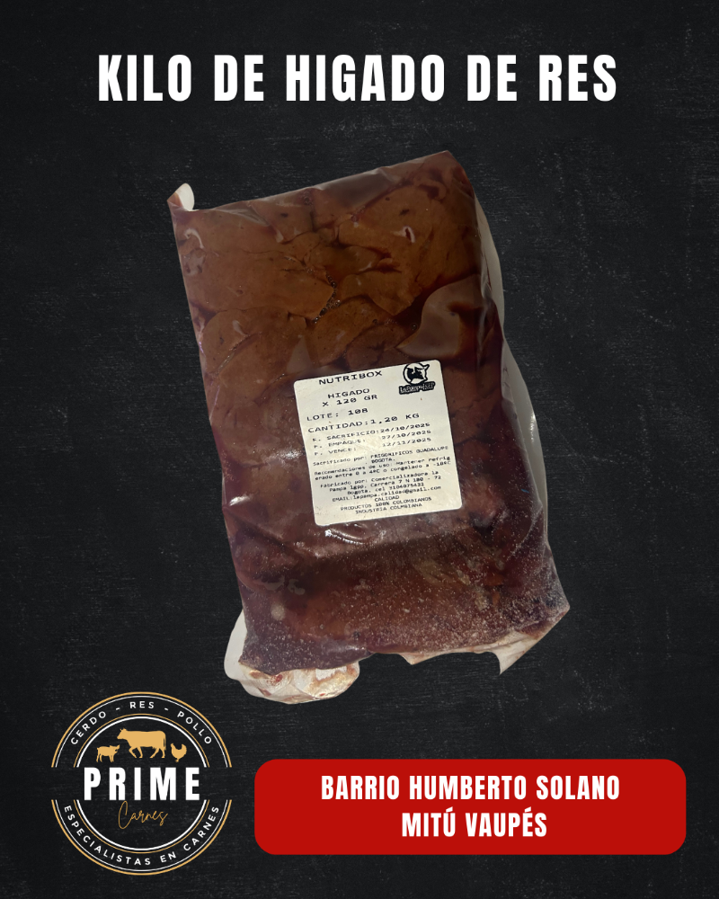 HÍGADO DE RES X 1kg