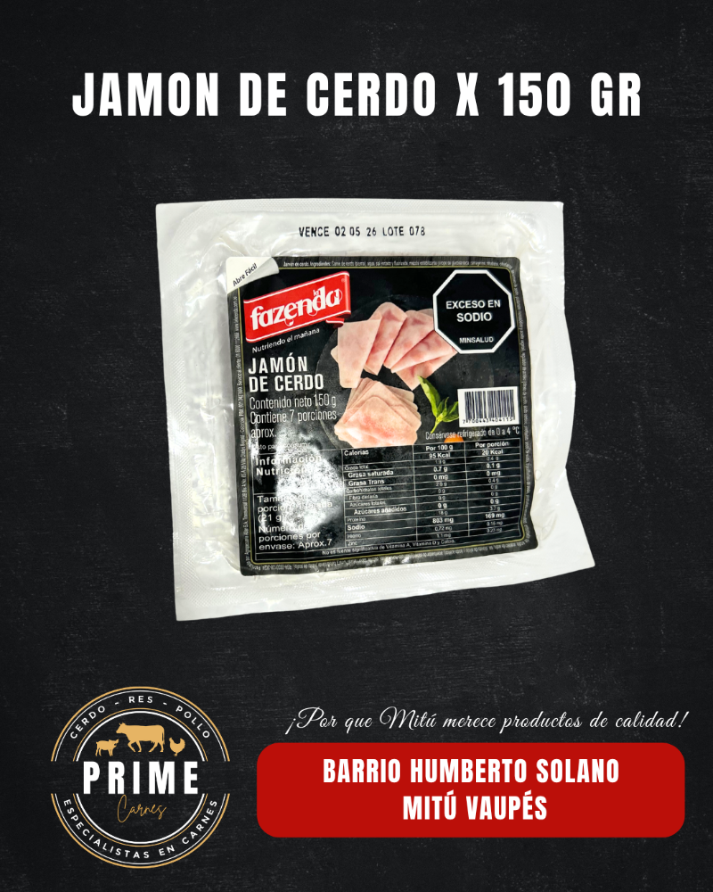 JAMON TAJADO X 150 GR