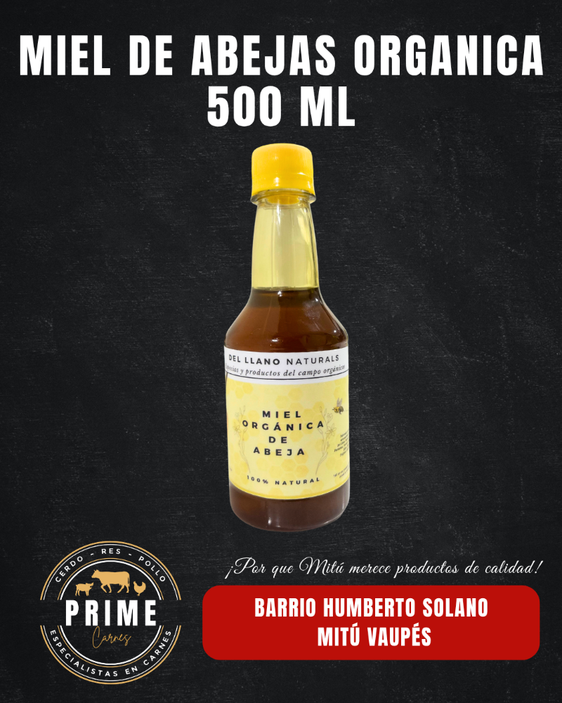 MIEL DE AVEJAS ORGANICA X 500 GR