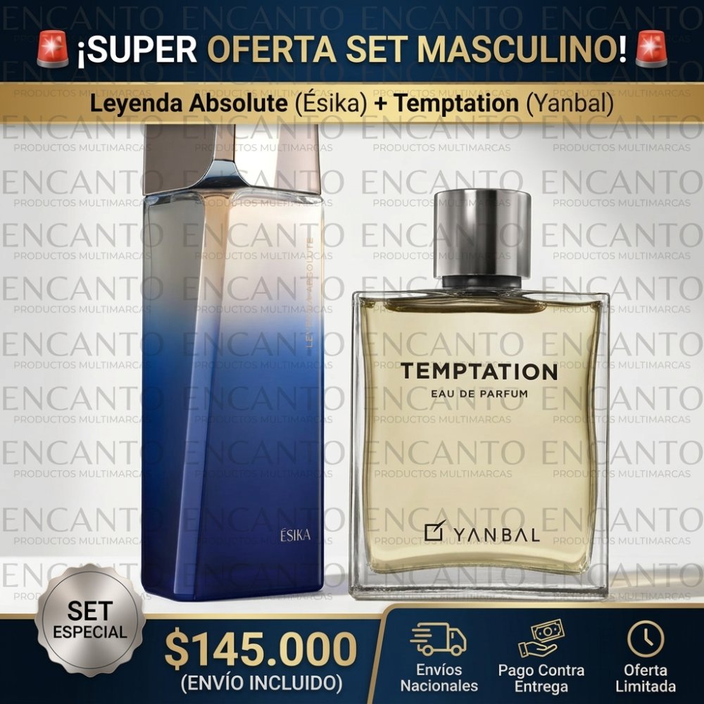 SET MASCULINO: LEYENDA ABSOLUTE+TEMPTATION