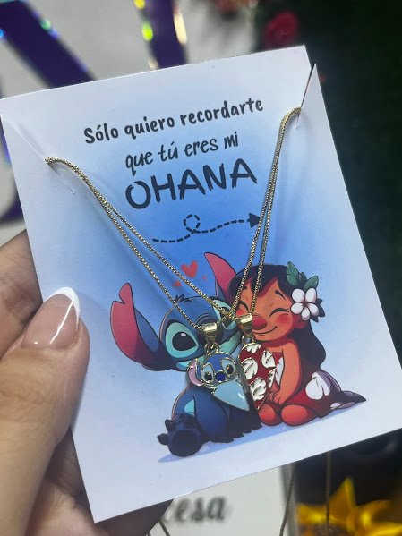 duo de collares de lilo y stitch