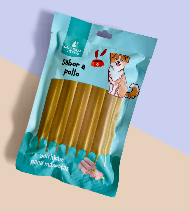 Salchichas para Mascotas sabor POLLO (10und)