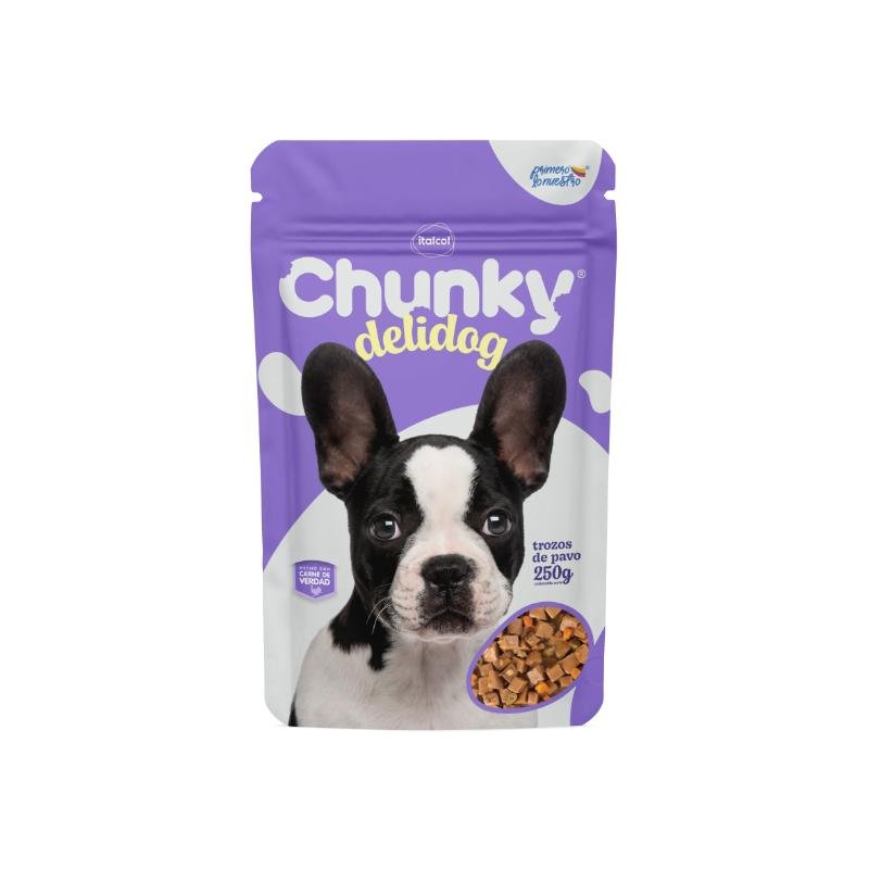 POUCH CHUNKY DELIDOG TROZOS PAVO X 100GR