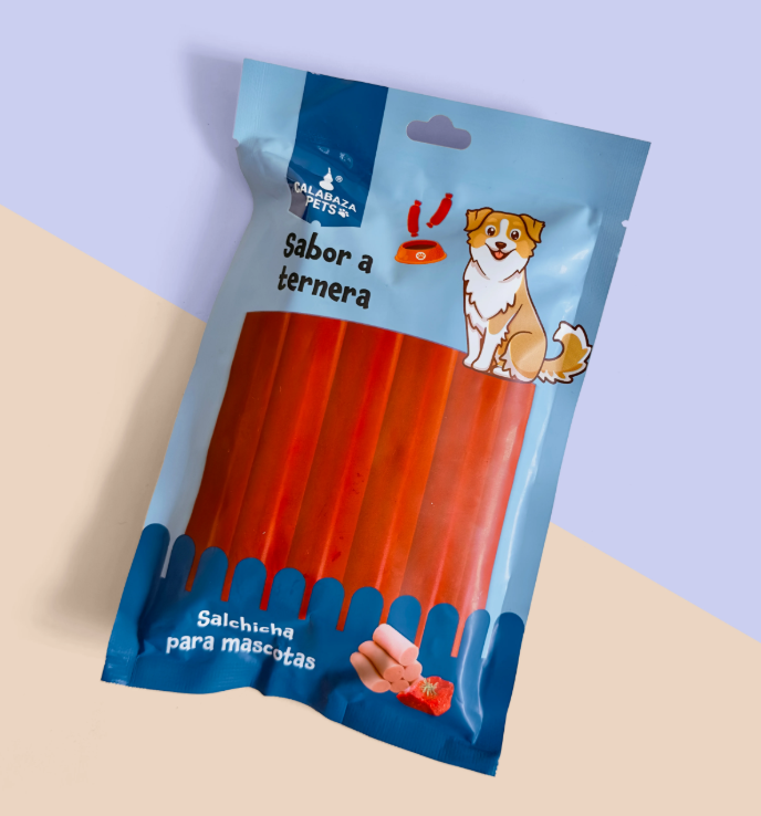 Salchicas para Mascotas sabor TERNERA (10und)