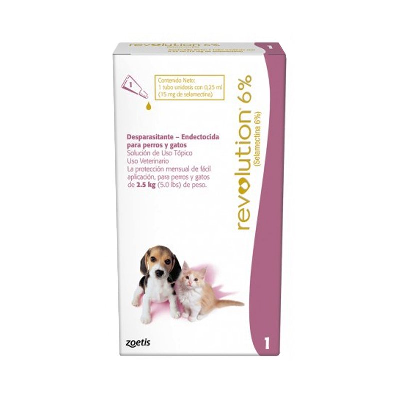 Antiparasitario Revolution Interno Y Externo Perro Y Gato (0,25ml)