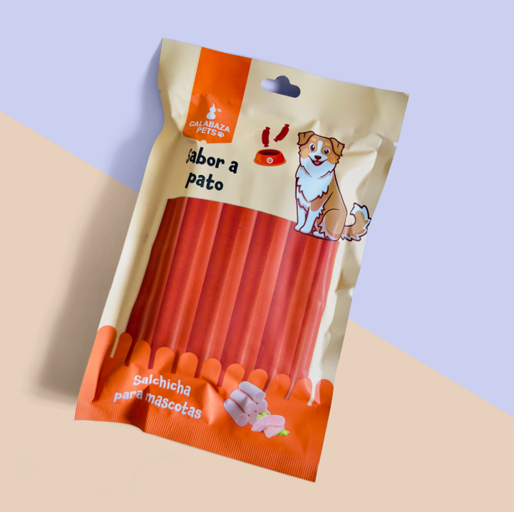 Salchichas para Mascotas sabor PATO (10und)