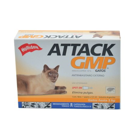 Antiparasitario Externo Para Gatos Attack Gmp (0,5 ml)
