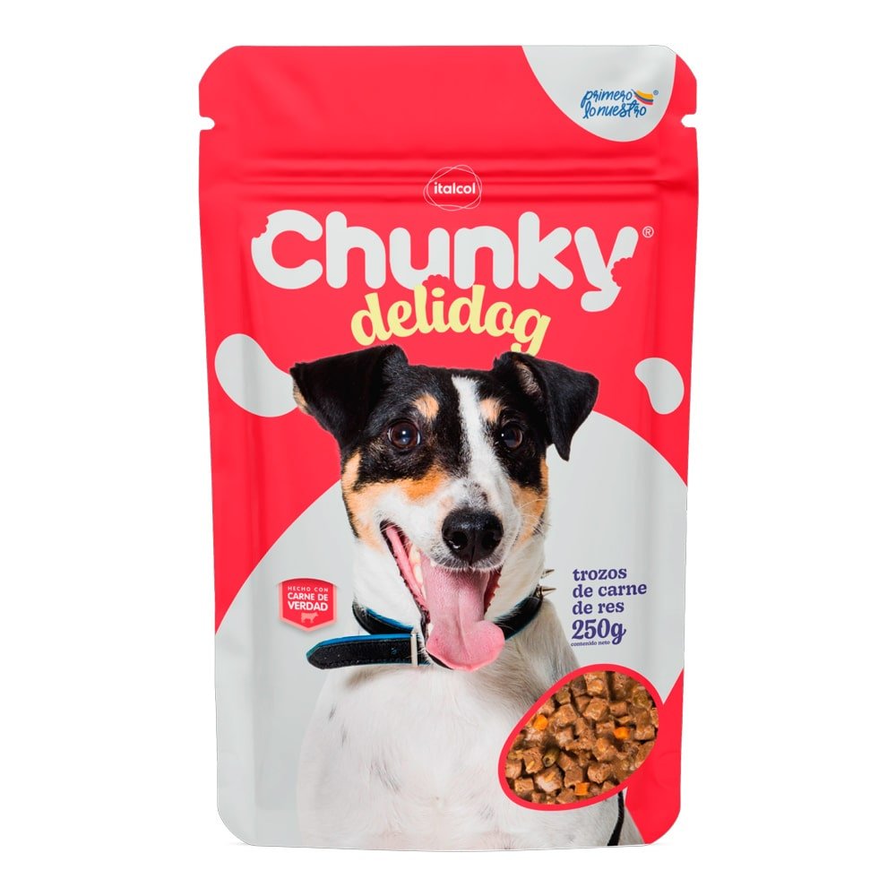 POUCH CHUNKY DELIDOG TROZOS CARNE X 100GR