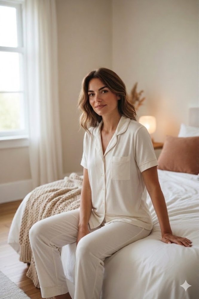 Pijama Mujer perla marga corta TL
