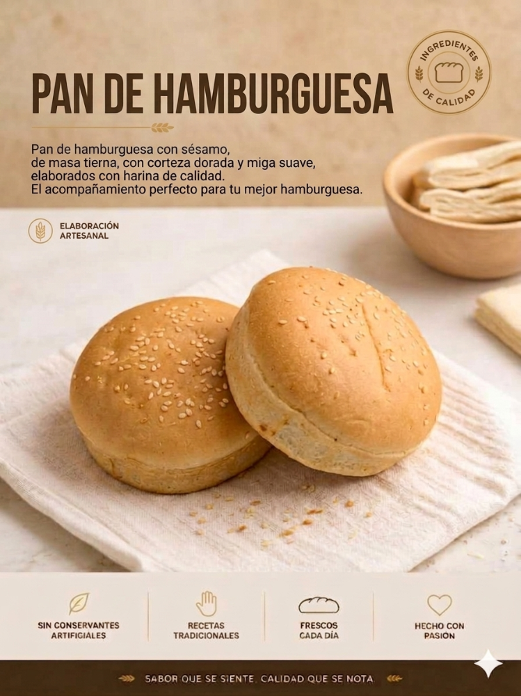 *Pan de Hamburguesa x 8