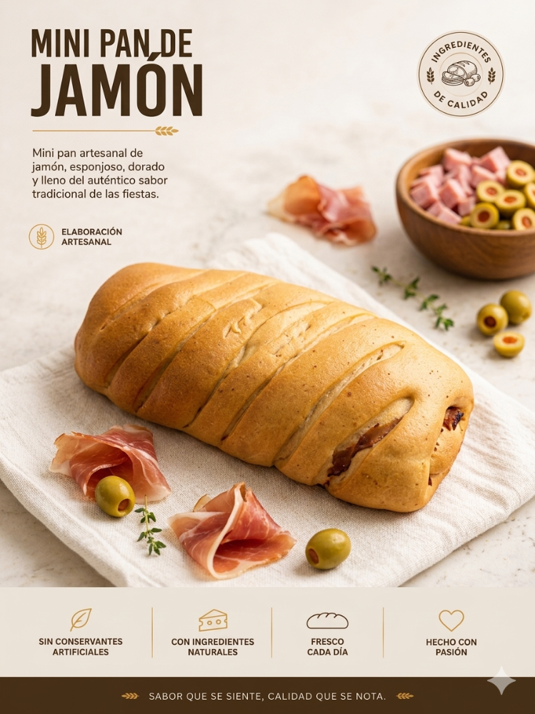 Mini Pan de Jamón
