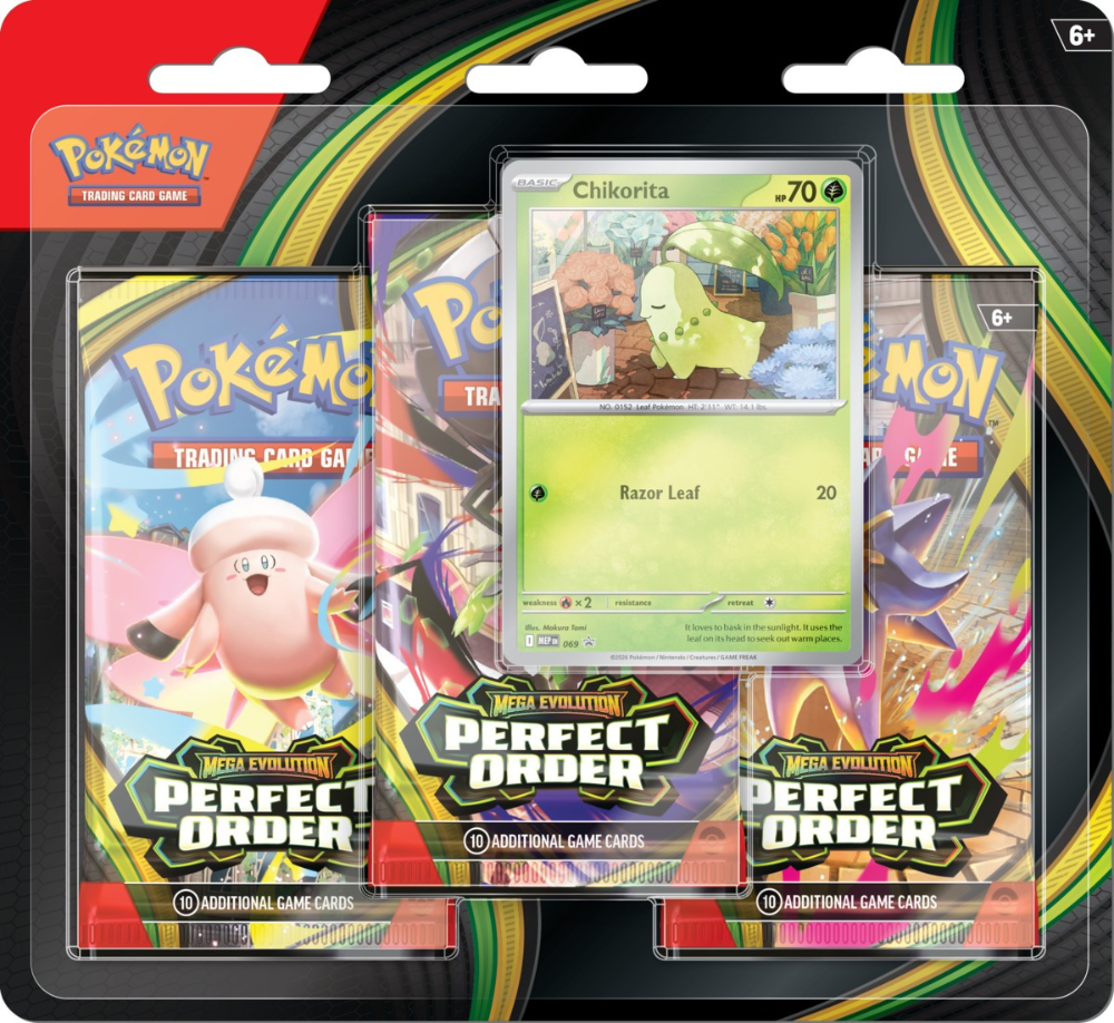 Pokémon TCG: Perfect Order Three-Booster Blister - INGLÉS