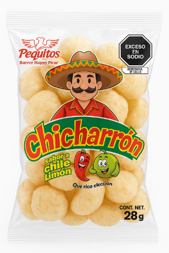 Chicharron Chile - Limón Piquitos 28gr