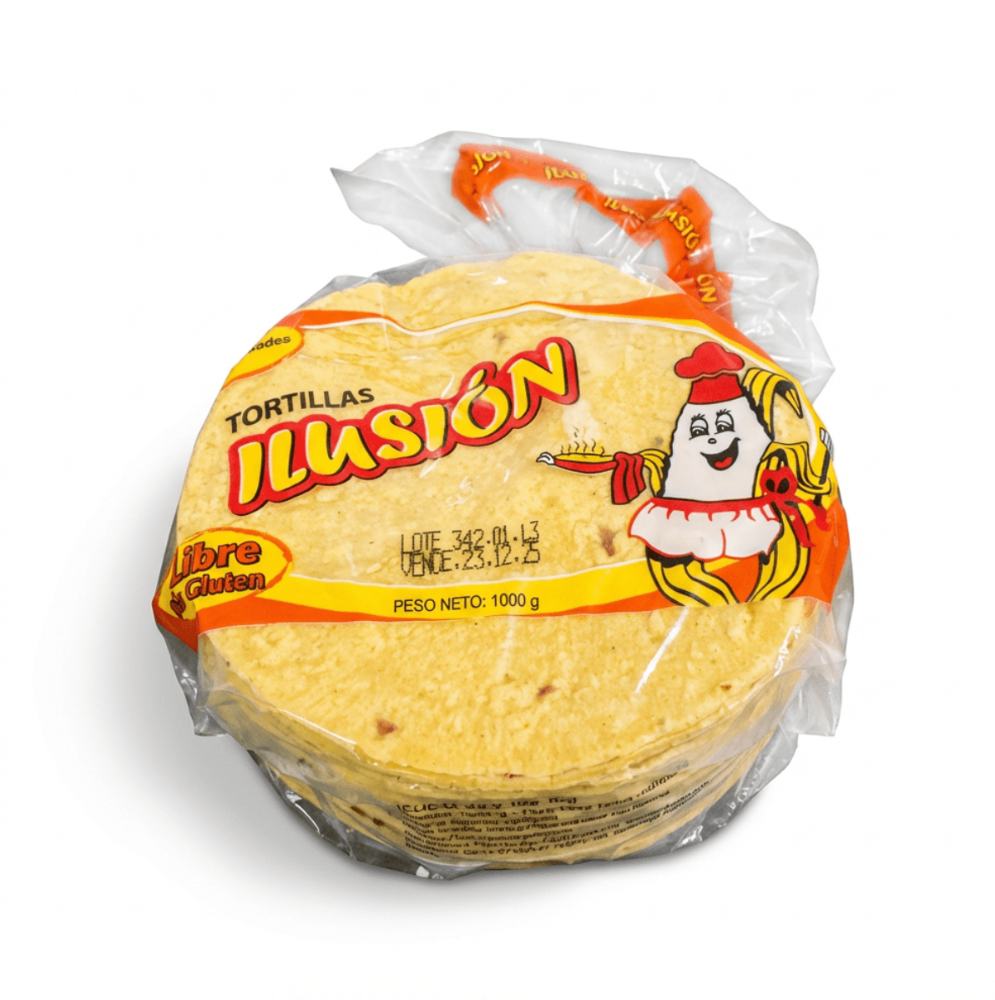 Tortillas amarillas para freír