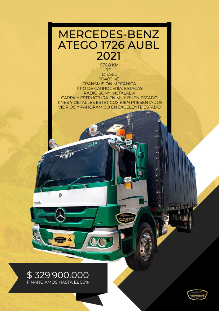 MERCEDES-BENZ ATEGO 1726 AUBL 2021