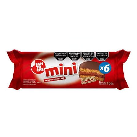 ALFAJOR FANTOCHE X 6 NEGRO