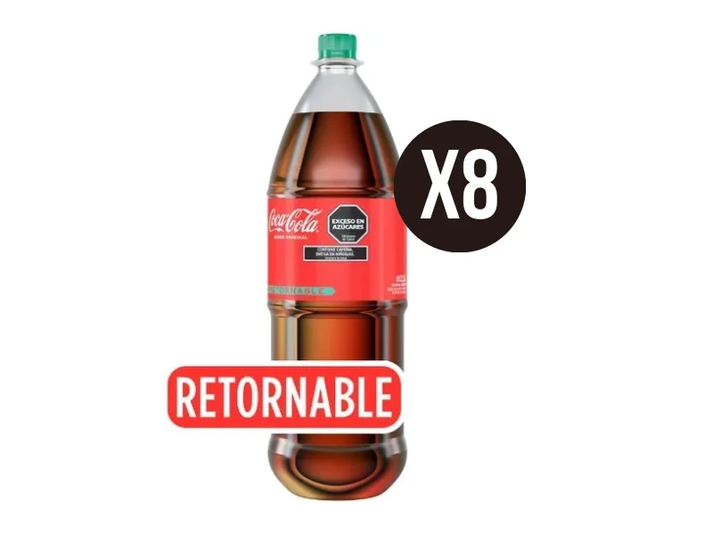 COCA COLA CAJON X 2L DE 8 UNIDADES