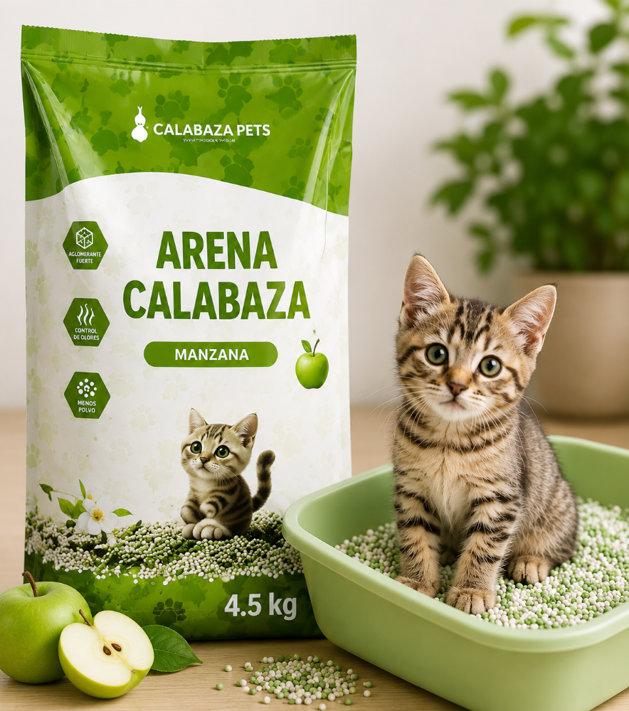 Arena Calabaza Manzana 4.5 kg