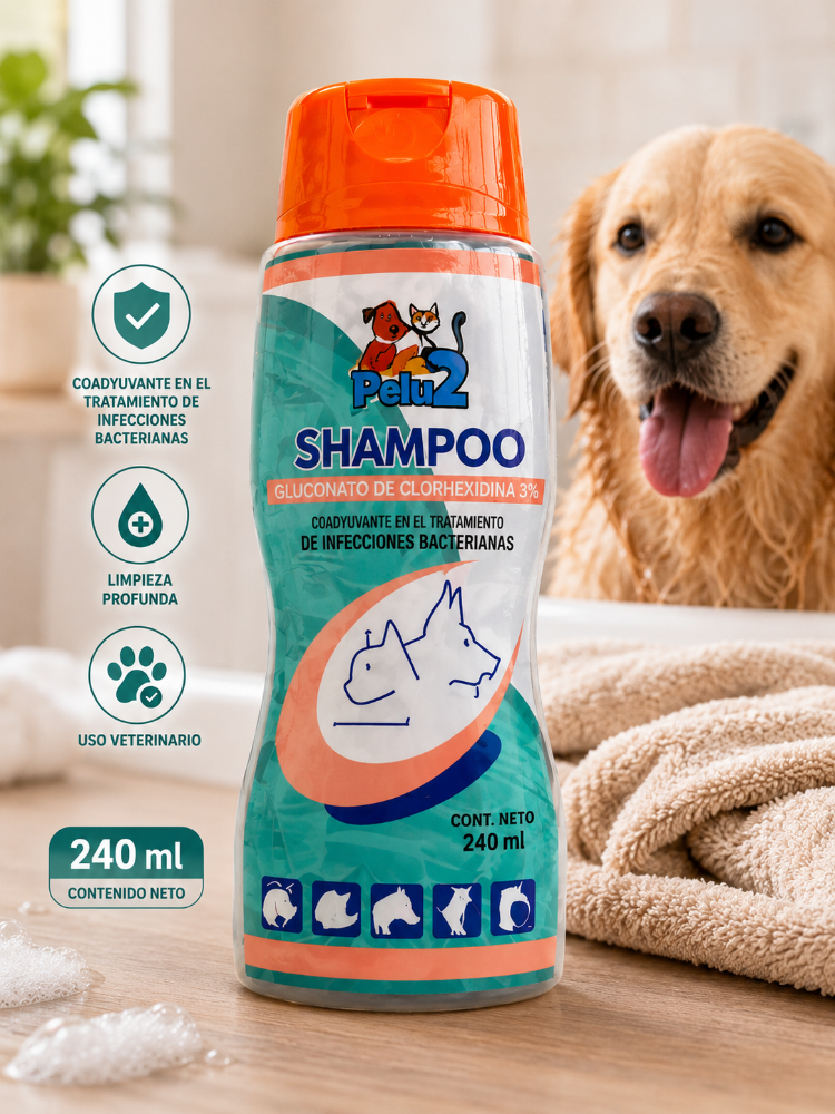Frasco Shampoo pelu2 Clorhexidina