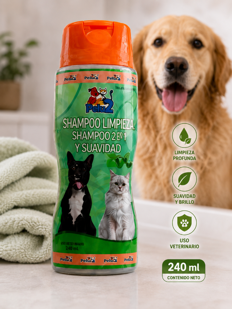 Frasco Shampoo Pelu2 Limpieza y suavidad