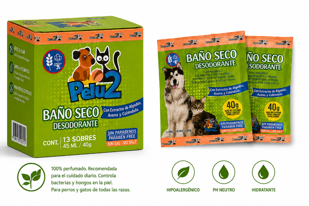 Caja Baño seco Pelu2 Desodorante