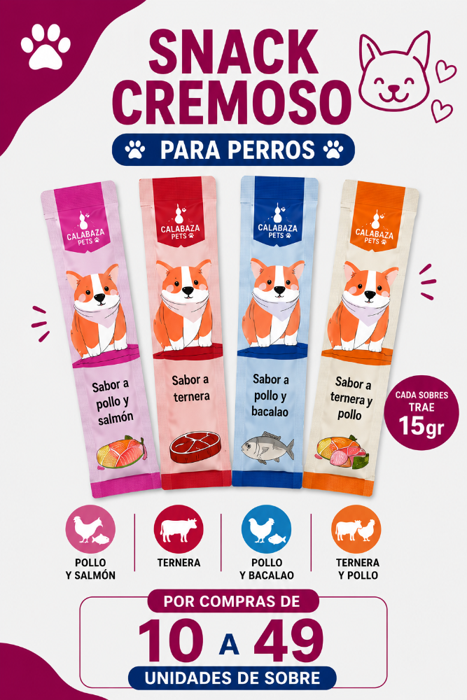 Snack Cremoso para Perros Surtidos A