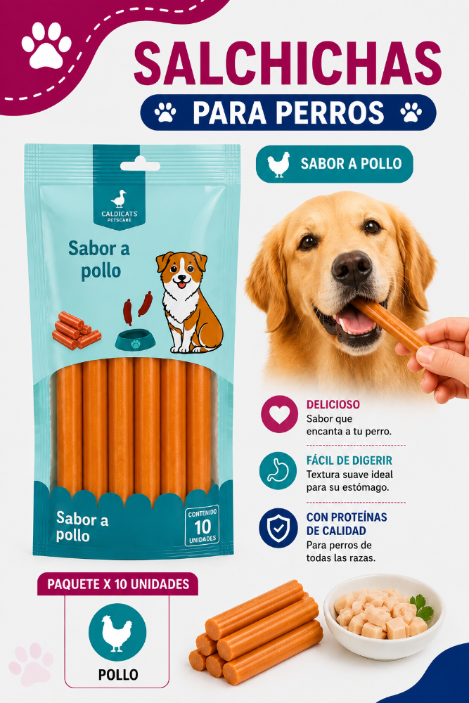 Salchichas Para Perros Pollo