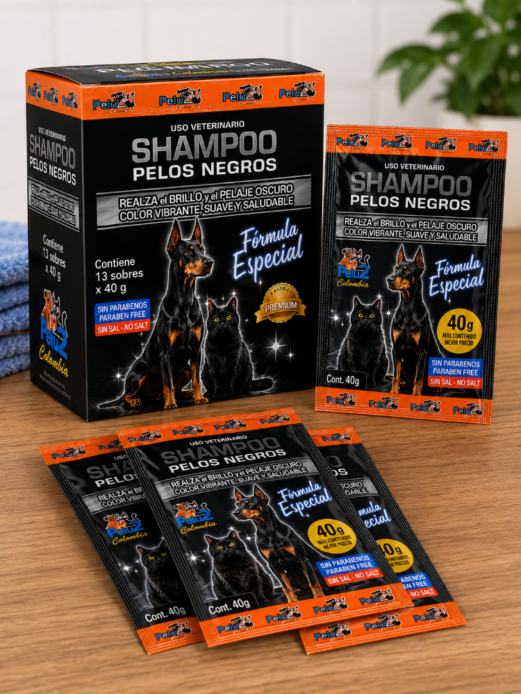 Caja Shampoo Pelu2 Pelos Negros
