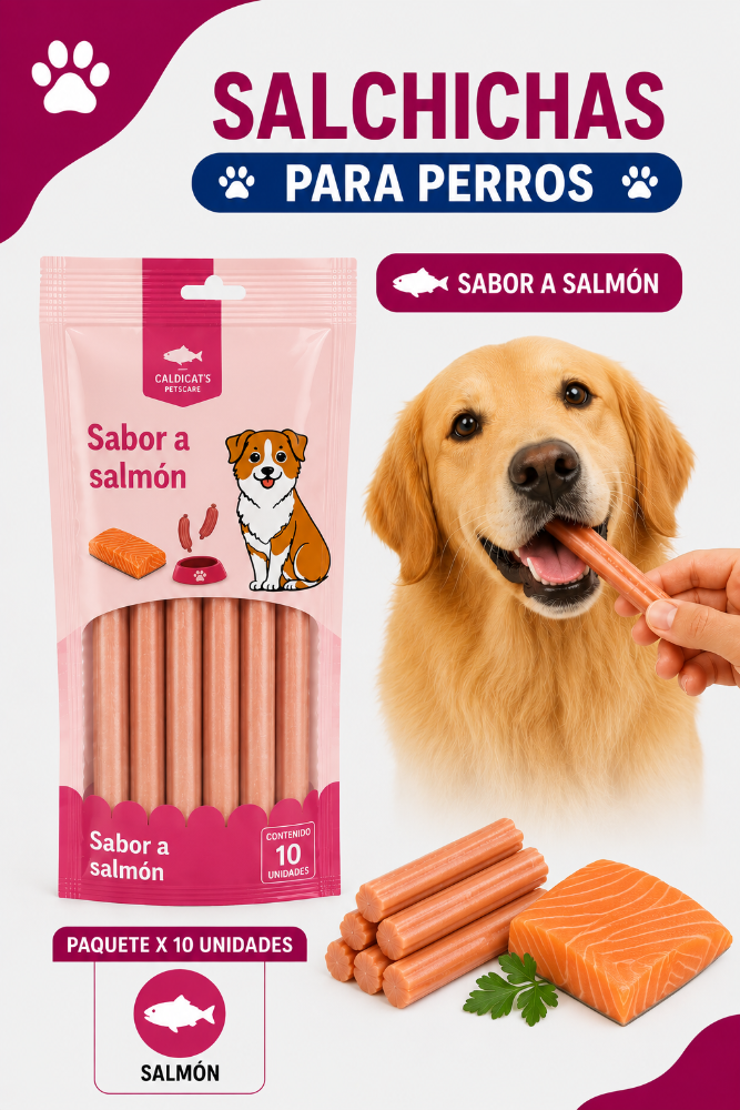 Salchichas Para Perros Salmón