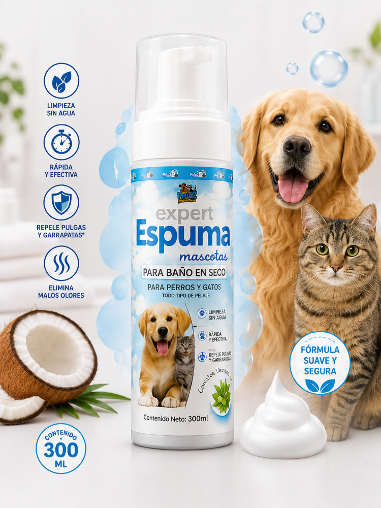 Espuma Baño en Seco Pelu2 Expert