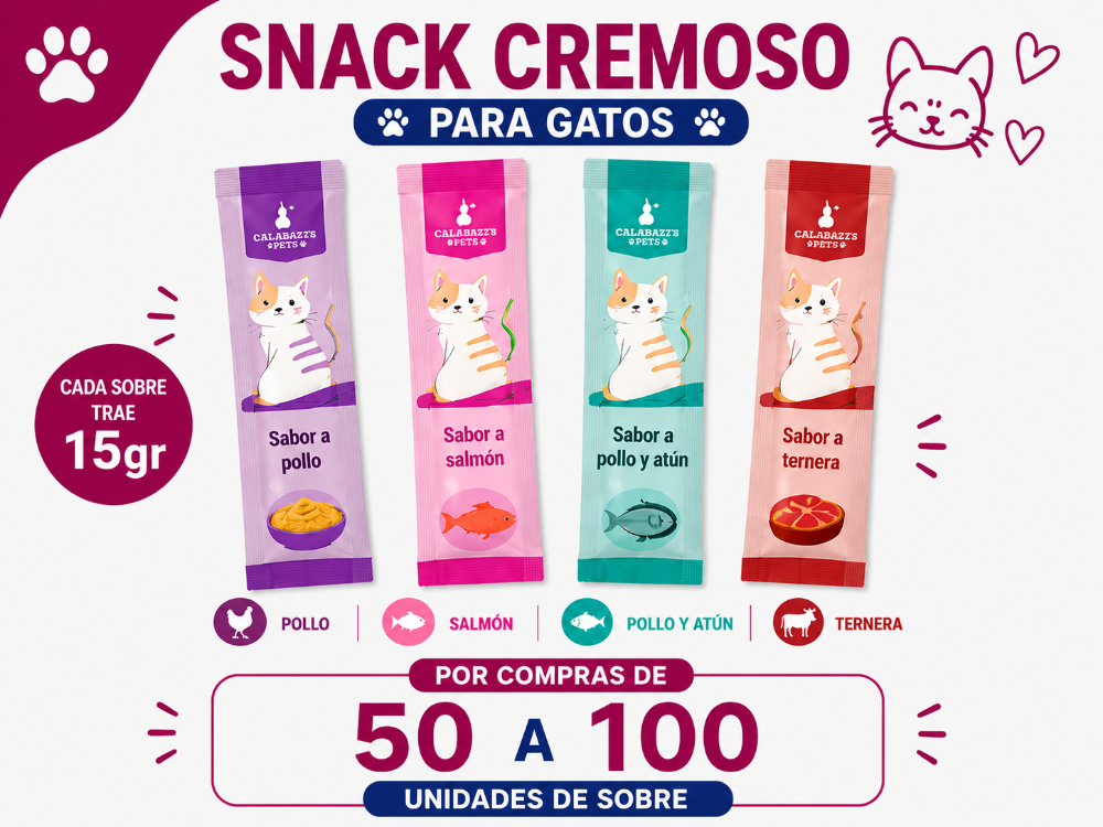 Snack Cremoso Para Gatos Surtidos B