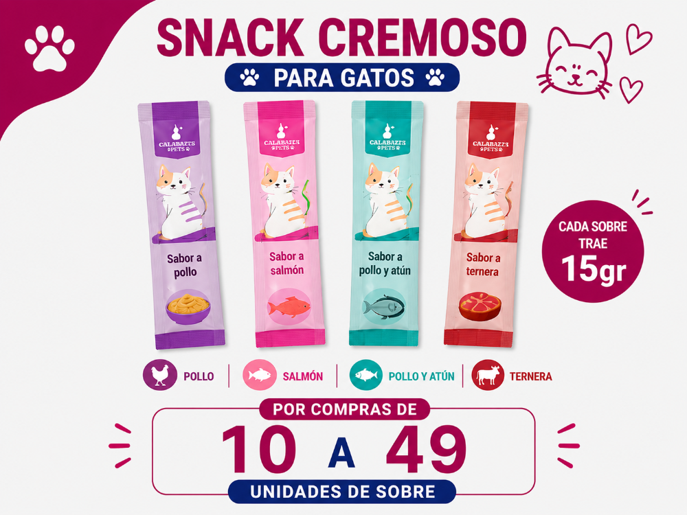 Snack Cremoso Para Gatos Surtidos A