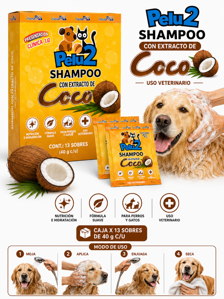 Caja Shampoo Pelu2 Coco