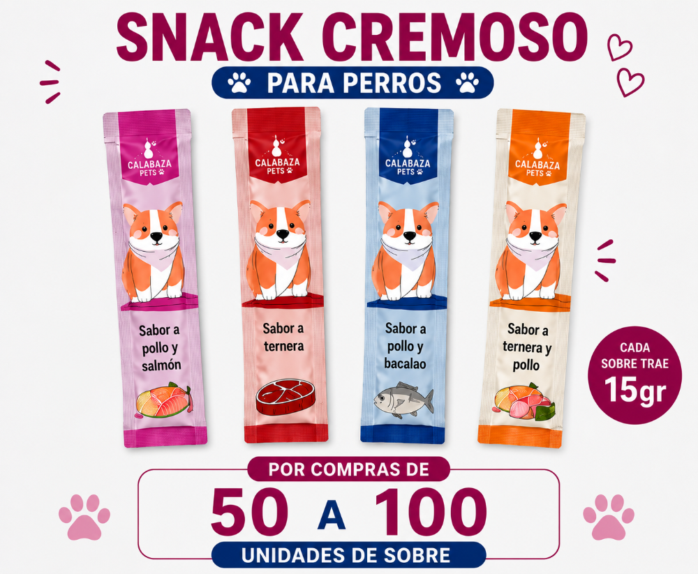 Snack Cremoso para Perros Surtidos B