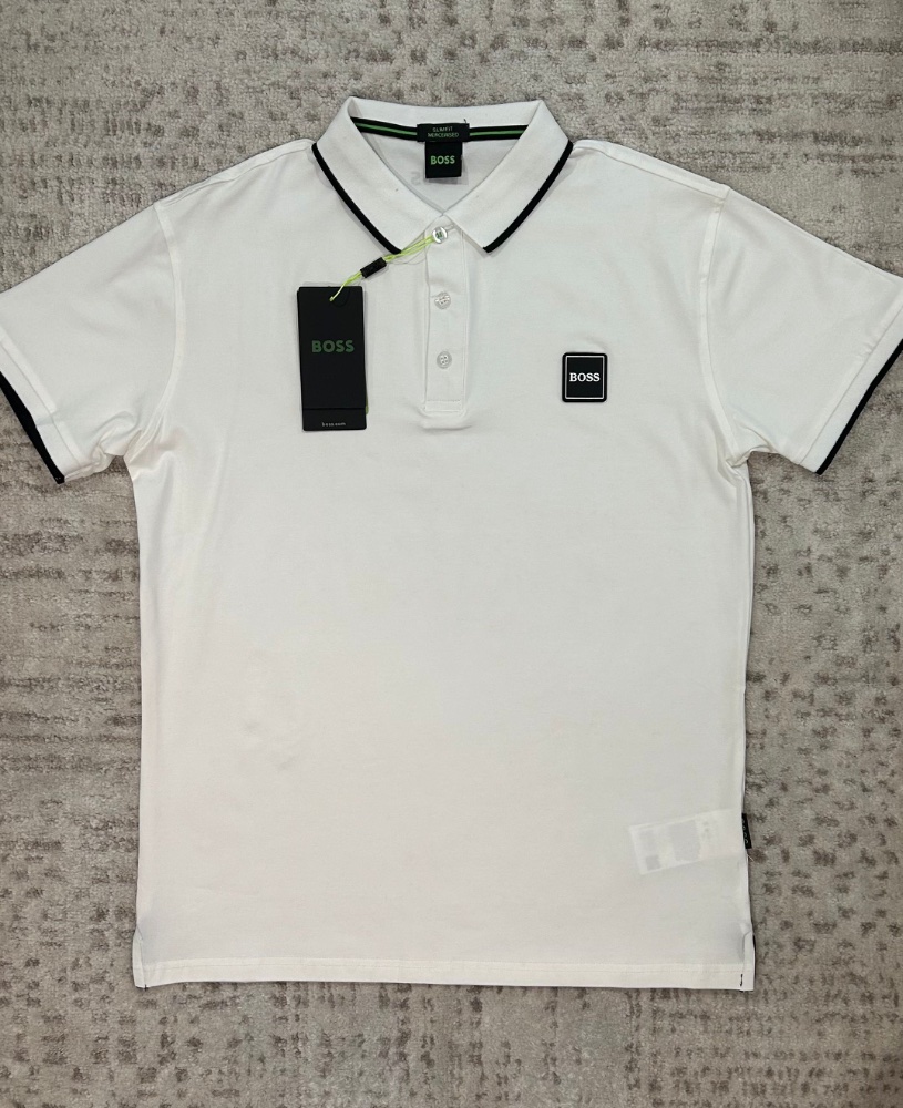 HUGO BOSS POLO BLANCA/NEGRA G5