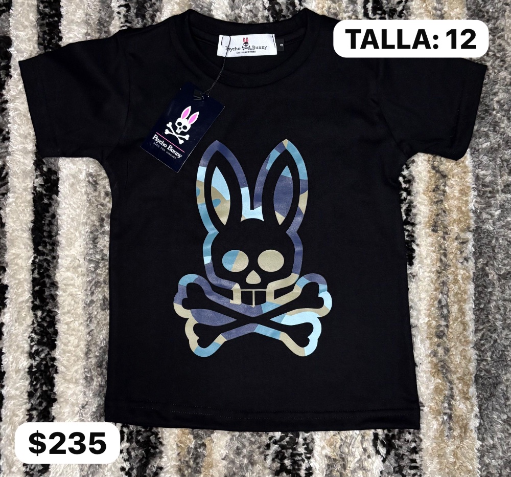 PSYCHO BUNNY NEGRA AZUL-AMARILLO