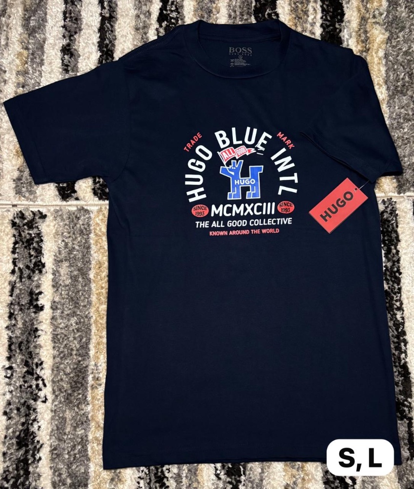 HUGO-BOSS AZUL LETRAS BLANCAS