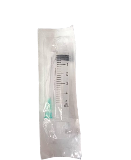 JERINGA DESCARTABLE CON AGUJA 5ML MARCA BIOMERCY