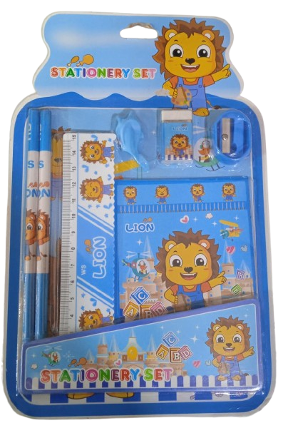 KIT DE ESTUDIO PARA NIÑO CON REGLA MARCA STATIONERY SET