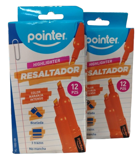 MARCADOR RESALTADOR NARAJAN INTENSO POINTER 3 TRAZOS