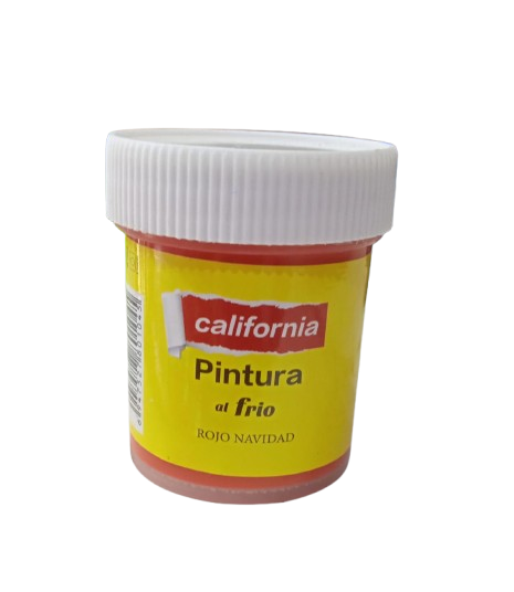 PINTURA AL FRIO CALIFORNIA COLOR ROJO NAVIDAD